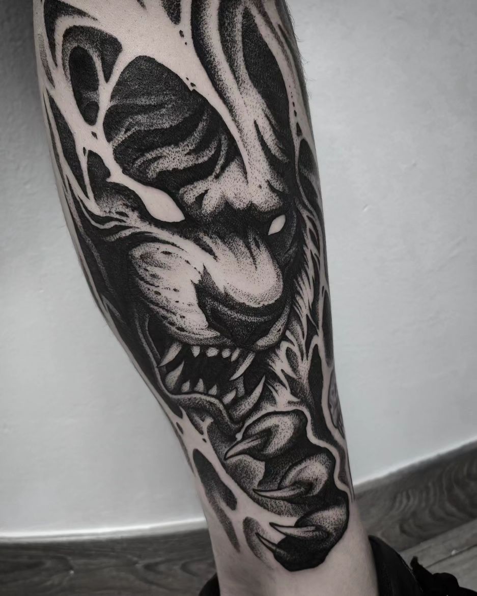 Ảnh healed mẫu cho Blackwork