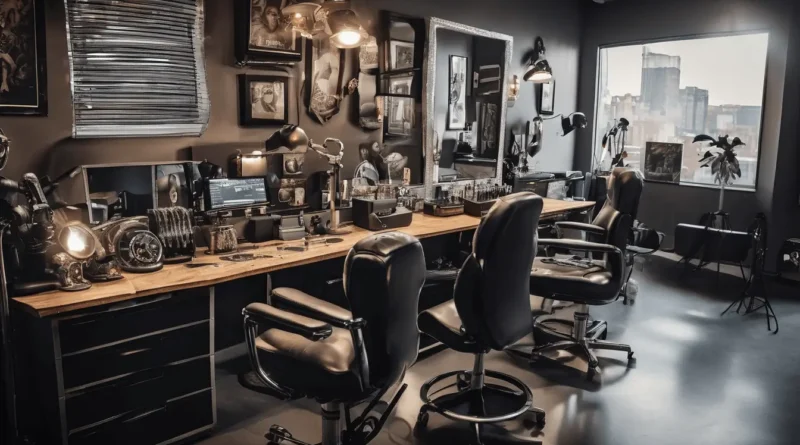 A well-prepared tattoo station shows the importance of readiness before your session.