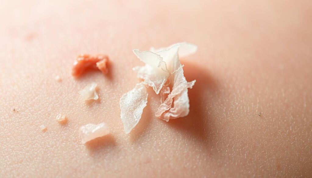 Clean hands applying unscented moisturizer to a healing tattoo