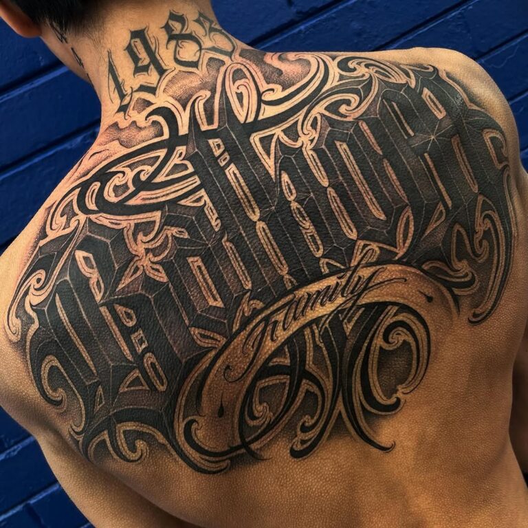 The Art of Lettering and Script Tattoos: Kerning, Spacing, Placement & Aging