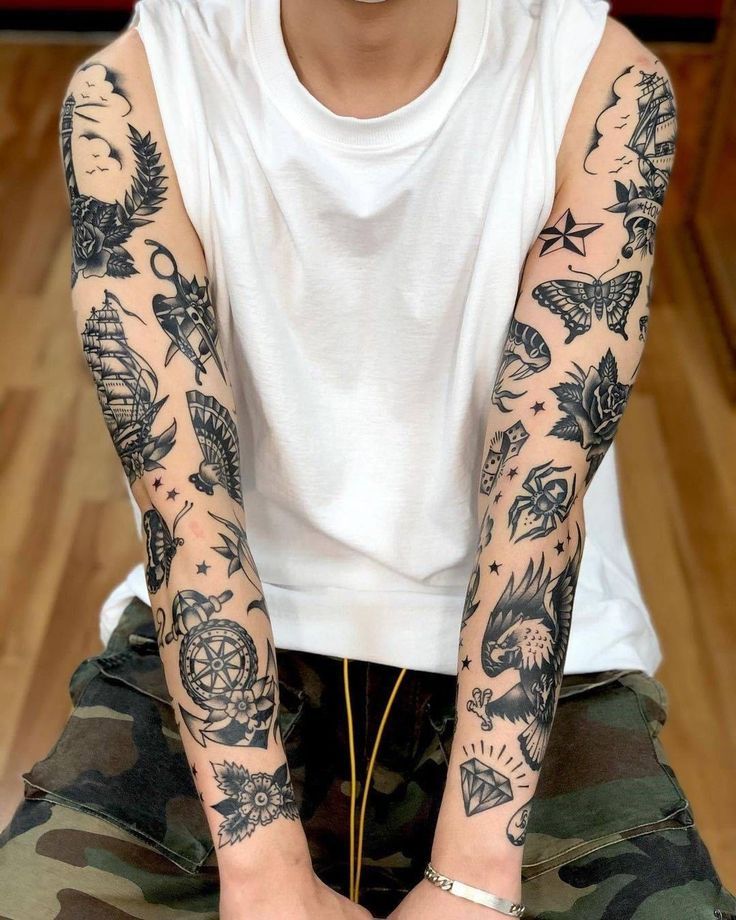 Ảnh healed mẫu cho Old School / Traditional