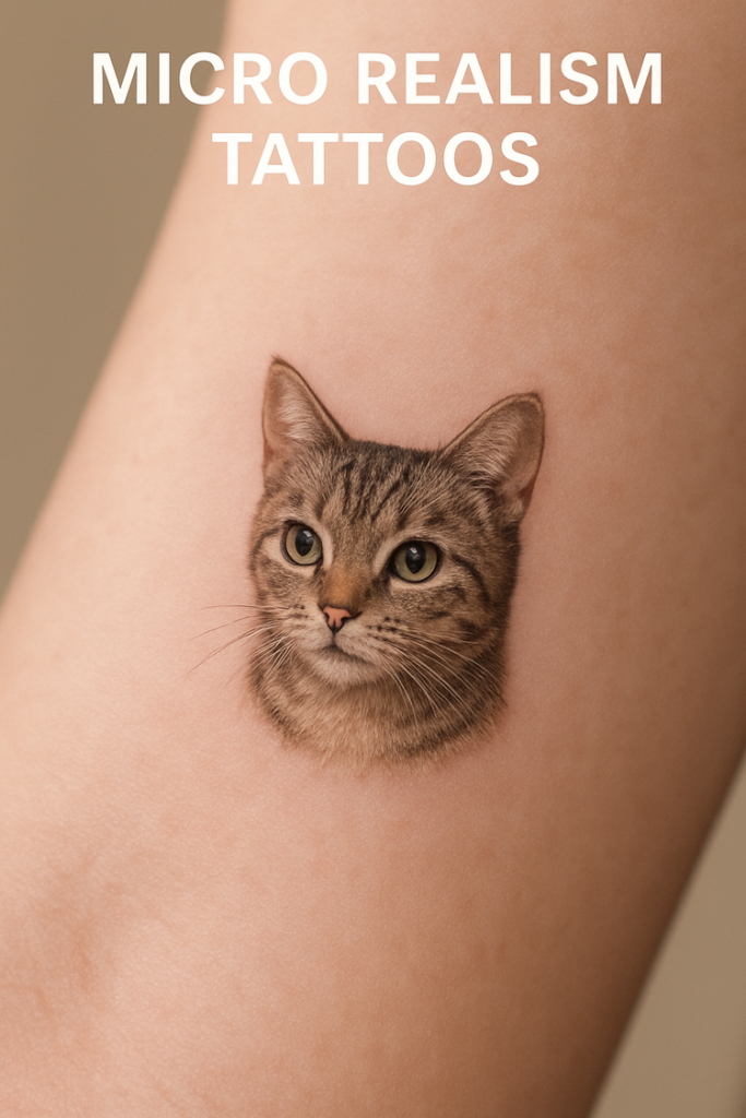 Side-by-side: micro realism and traditional realism tattoos