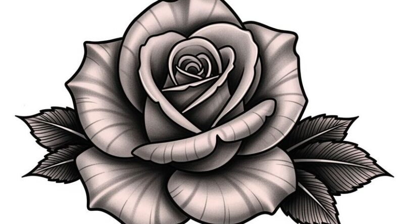 A complete Chicano sleeve featuring script, portraits, and roses in smooth black and grey.