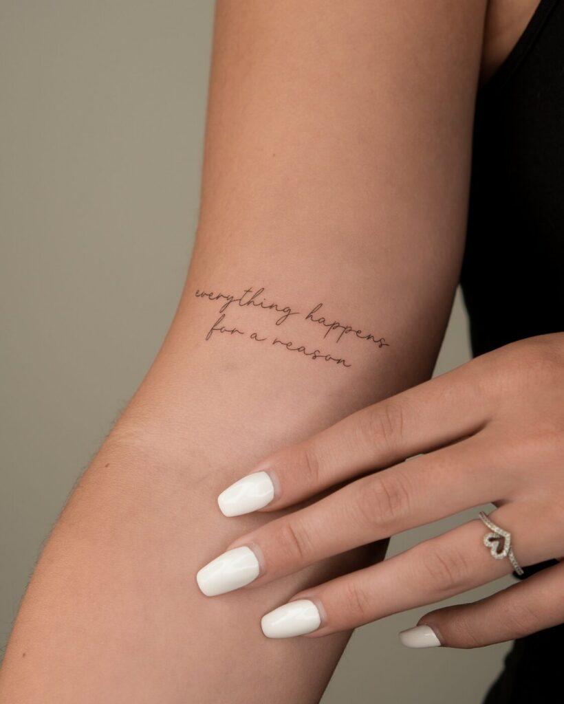 An example of a poorly healed tattoo showing signs of infection due to neglect.