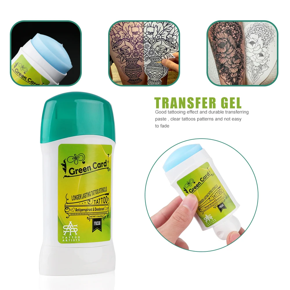 Dùng khăn giấy khô trong lúc xăm giúp giữ stencil.